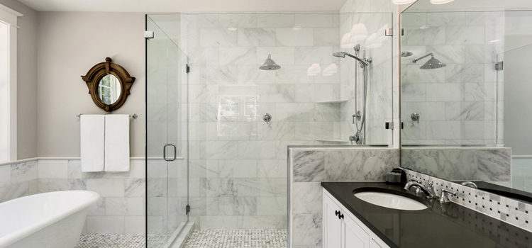 bathroom shower door installation in Porterville