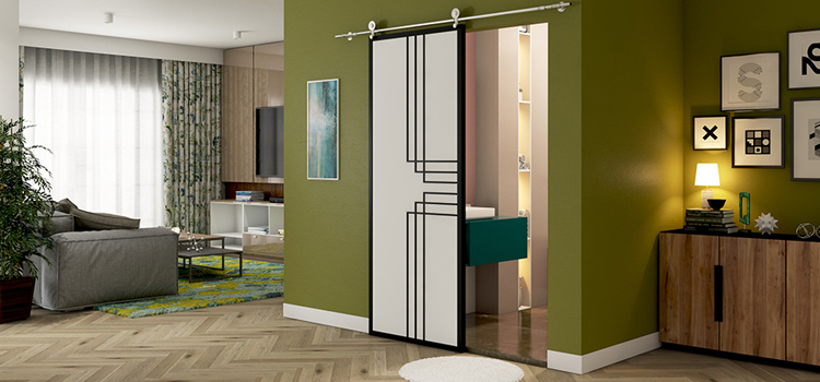 sliding bathroom door installation in Porterville